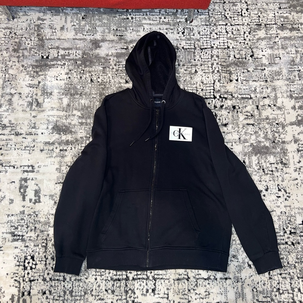 Calvin Klein Black Hoodie Zip Up